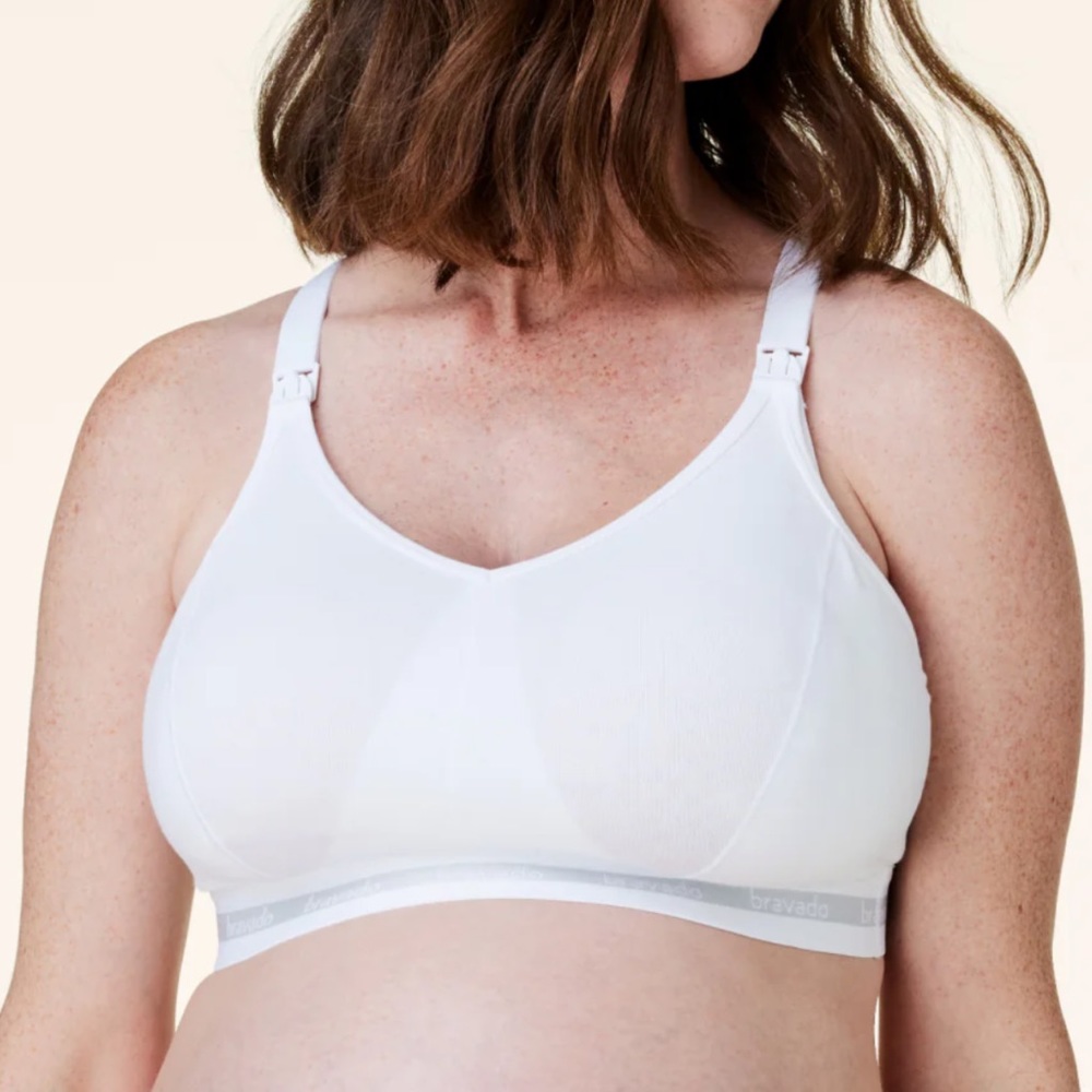 Bravado | NWT New Original Full Cup Nursing Bra White Organic Cotton Tencel